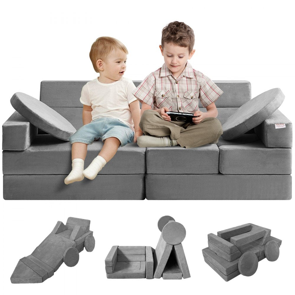 ETW001-11 - 15-Piece Kids Modular Couch for Imagination and Play
