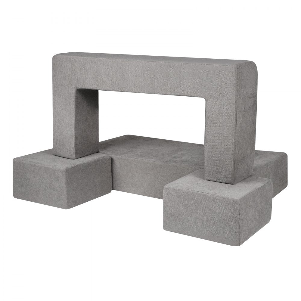 ETDST005 - Modular Kids Sofa 39.37" Soft Suede for Creative Play