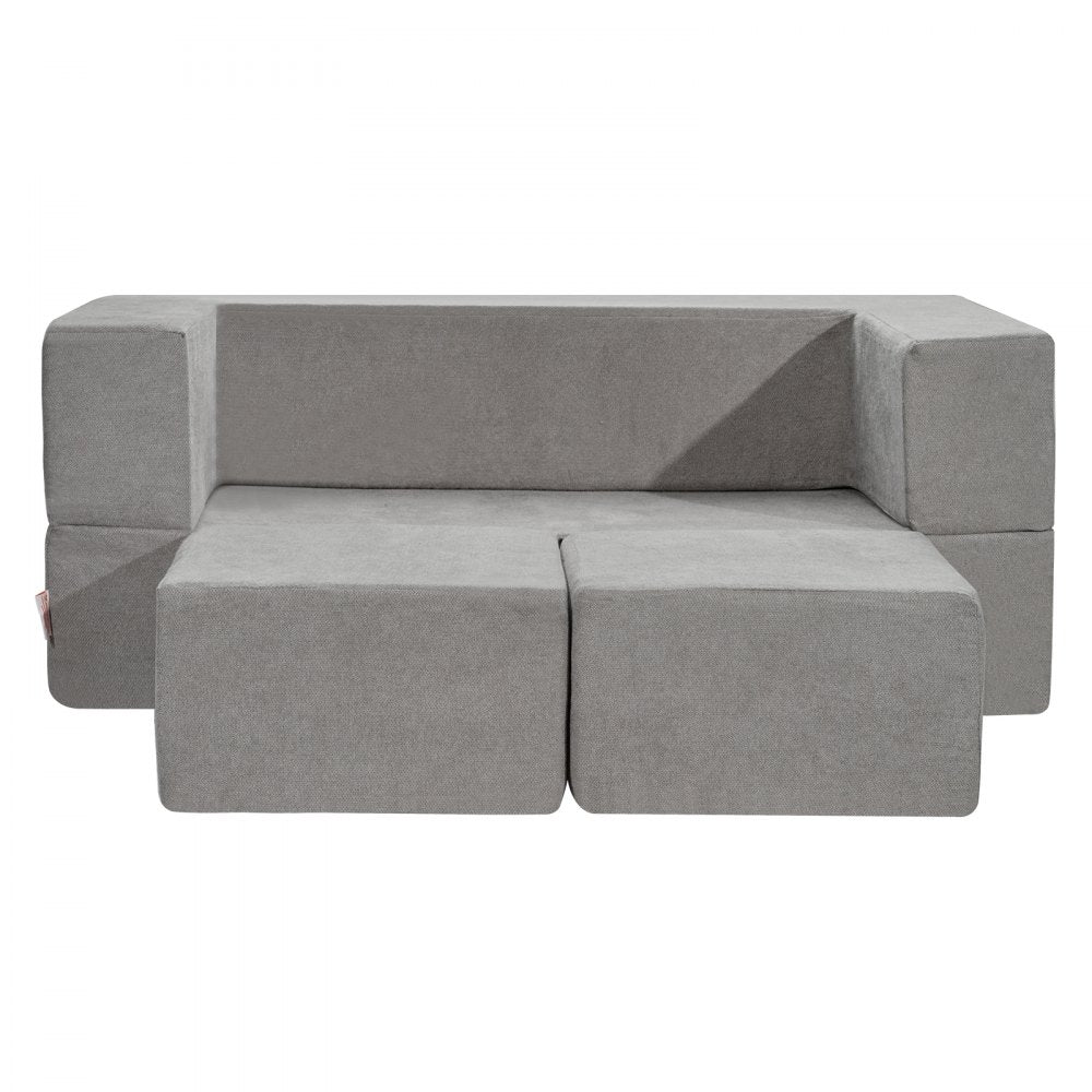 ETDST005 - Modular Kids Sofa 39.37" Soft Suede for Creative Play