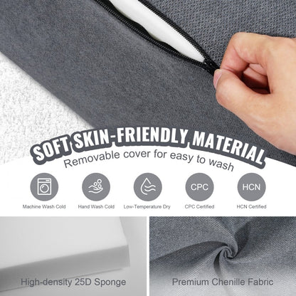 ETDST010 - Versatile 10-Piece Kids Couch, Soft Suede & Washable Cover