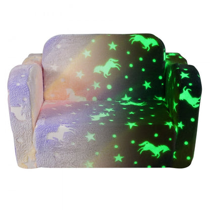 ETZDD-02 - Glow-in-the-Dark Kids Couch & Play Mat, Soft & Safe
