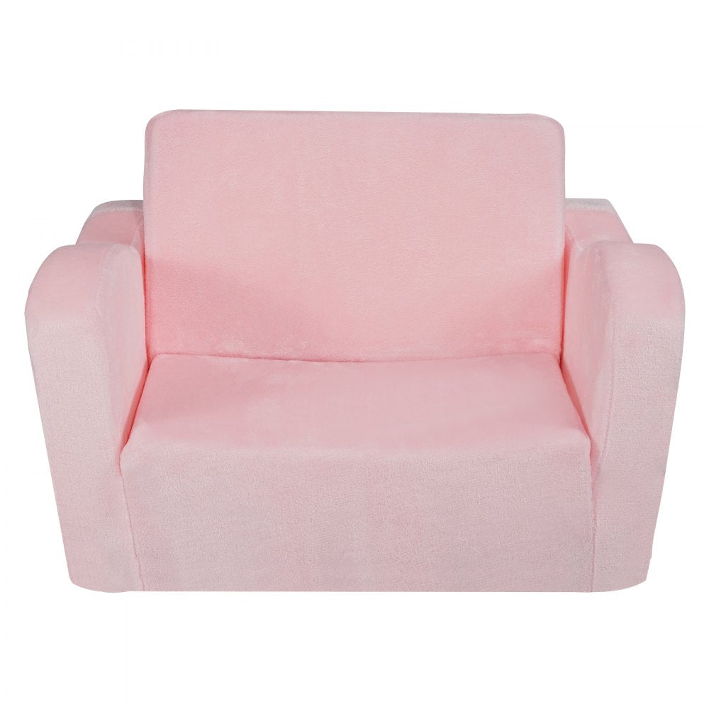FL-XY-1 - Foldable Velvet Kids Sofa Chair, Comfy Play Mat for Ages 18+