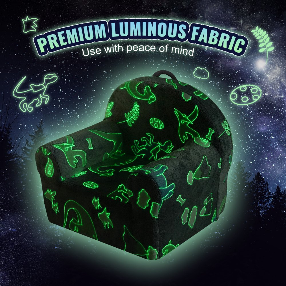 ETSF017 - Safe Glow-in-the-Dark Kids Sofa Chair with Removable Cover