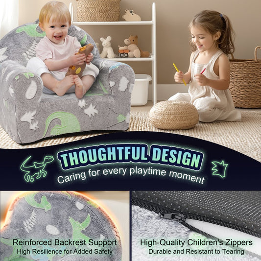 ETSF017 - Safe Glow-in-the-Dark Kids Sofa Chair with Removable Cover