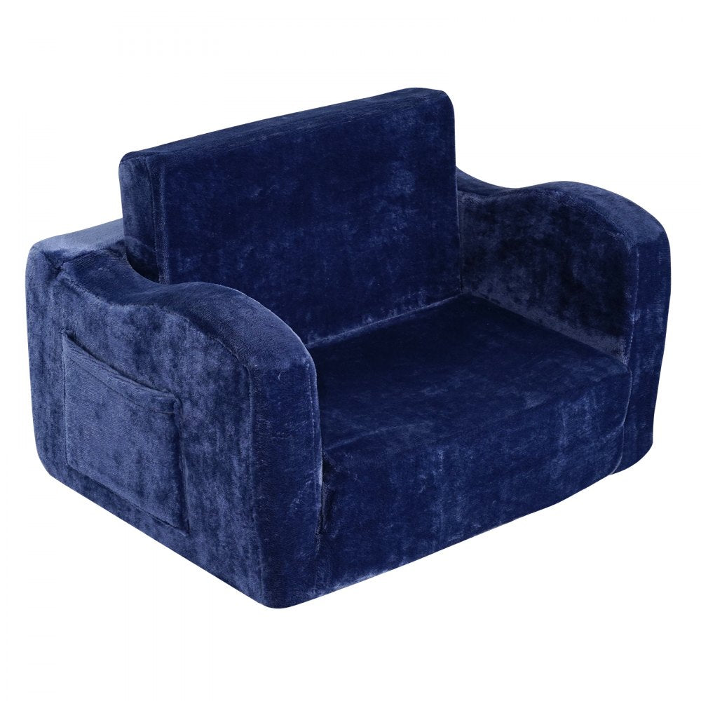 FL-XY-2 - Foldable Velvet Kids Sofa Chair for Relaxation and Play