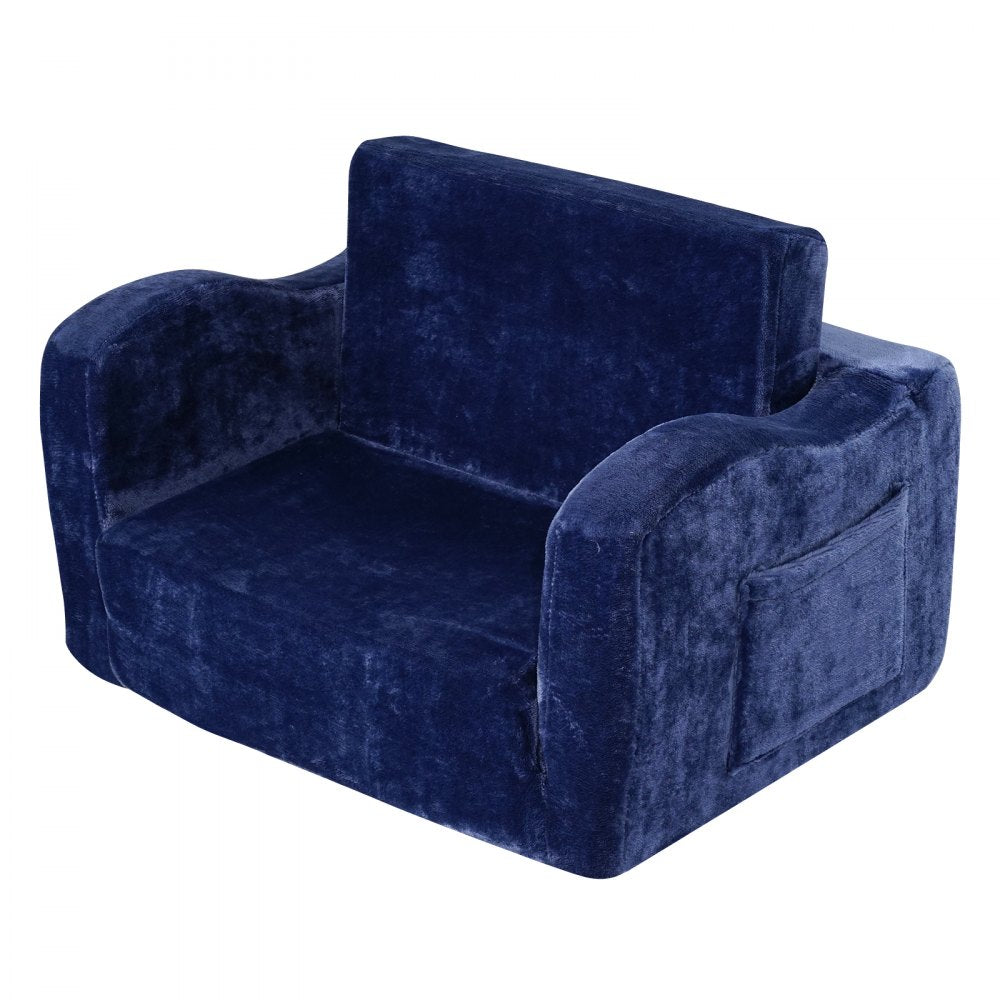 FL-XY-2 - Foldable Velvet Kids Sofa Chair for Relaxation and Play