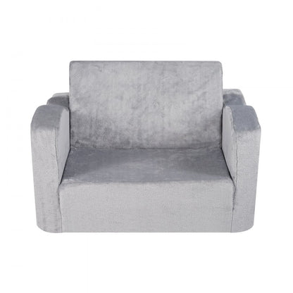 FL-XY-3 - Comfy Foldable Kids Sofa Chair with Removable Velvet Cover