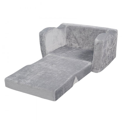 FL-XY-3 - Comfy Foldable Kids Sofa Chair with Removable Velvet Cover