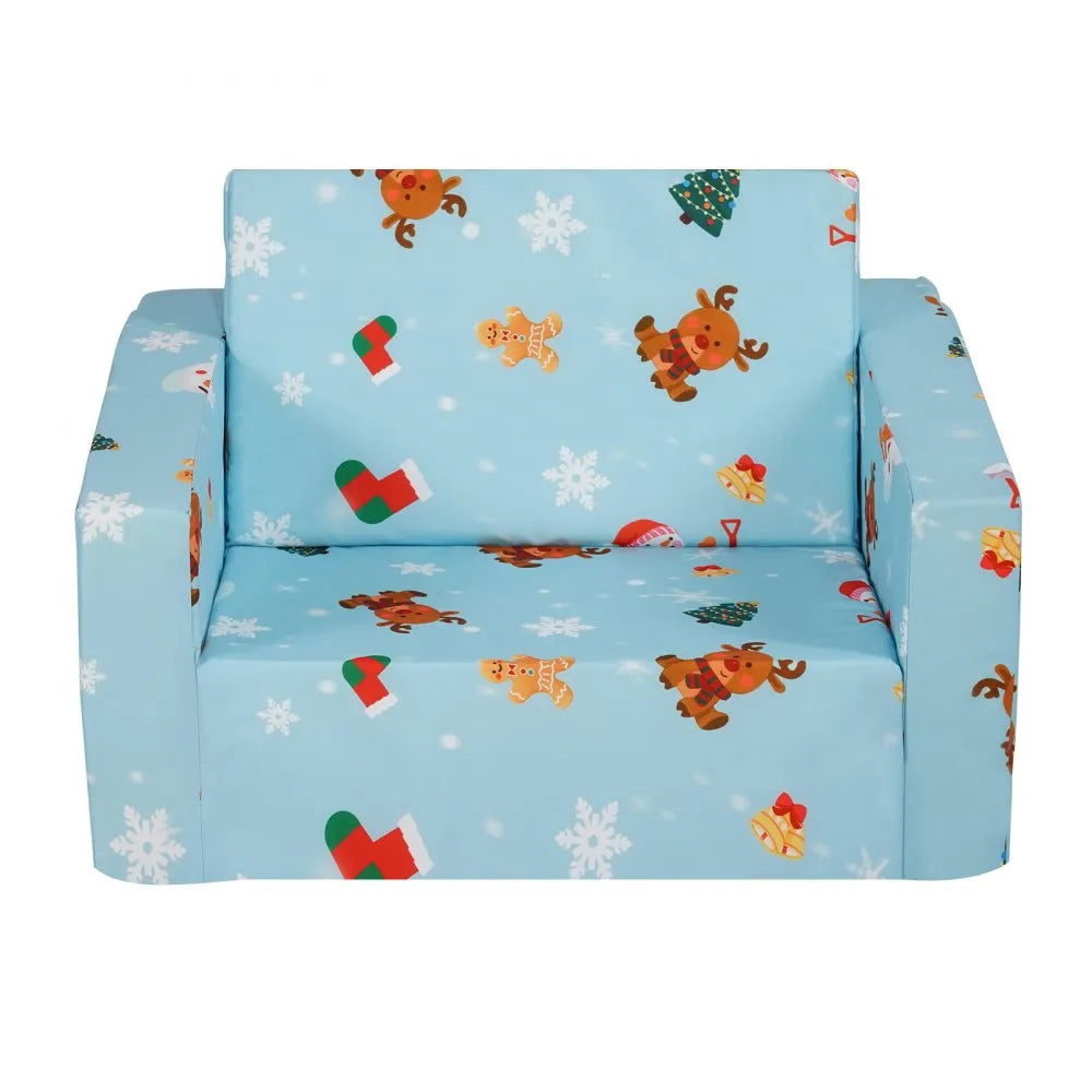 FL-XY-3 - Foldable Kids Sofa Chair with Removable Velvet Cover