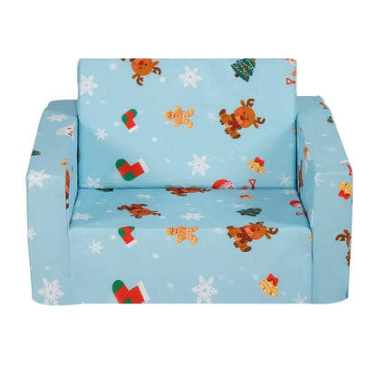 FL-XY-3 - Foldable Kids Sofa Chair with Removable Velvet Cover