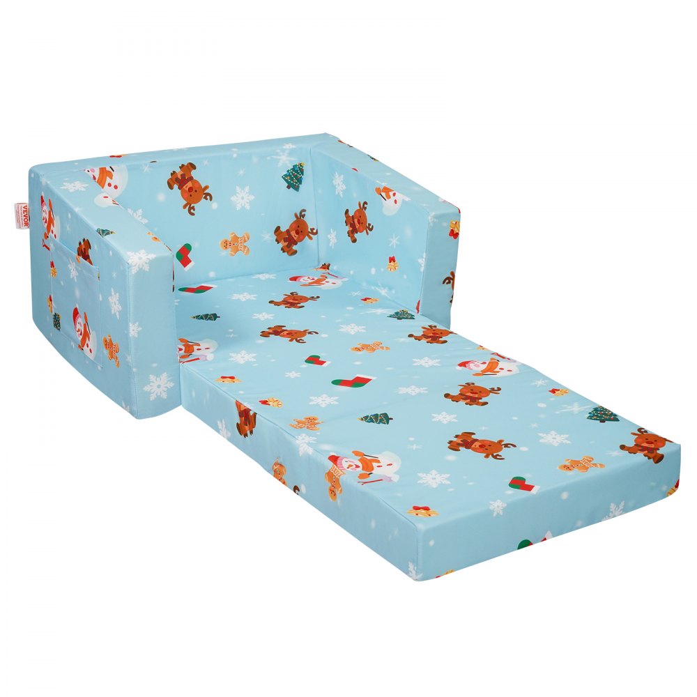 FL-XY-3 - Foldable Kids Sofa Chair with Removable Velvet Cover