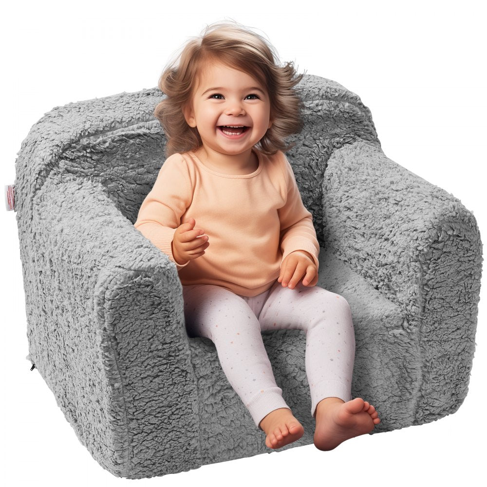 ETSF016-03 - Cozy Kids Armchair with Durable Sherpa Fabric & Safety Design