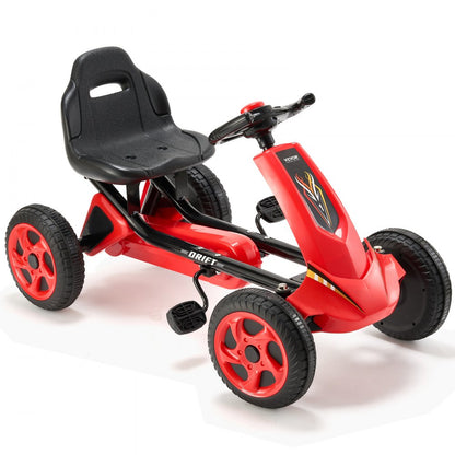 E01-1 - Adjustable Seat 4-Wheel Go Kart for Kids 3-8 Years