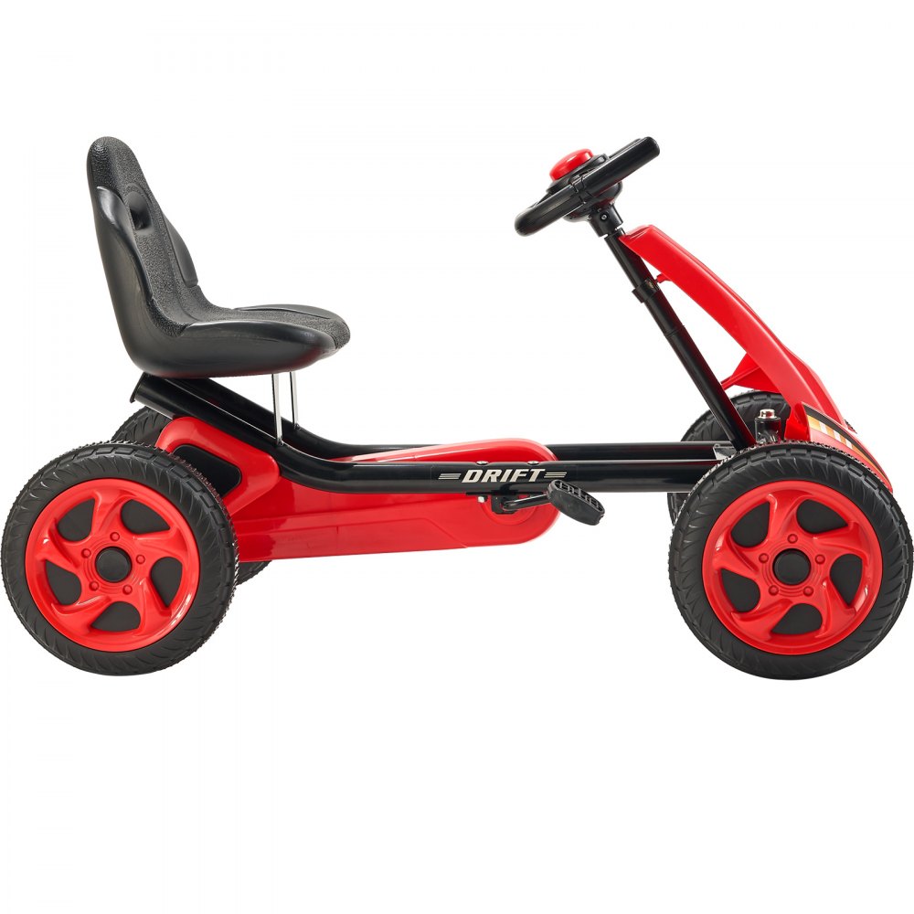 E01-1 - Adjustable Seat 4-Wheel Go Kart for Kids 3-8 Years