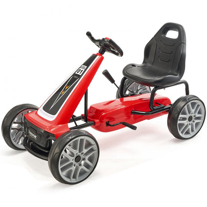 E03 - VEVOR Kids Go Kart with Adjustable Seat and Horn
