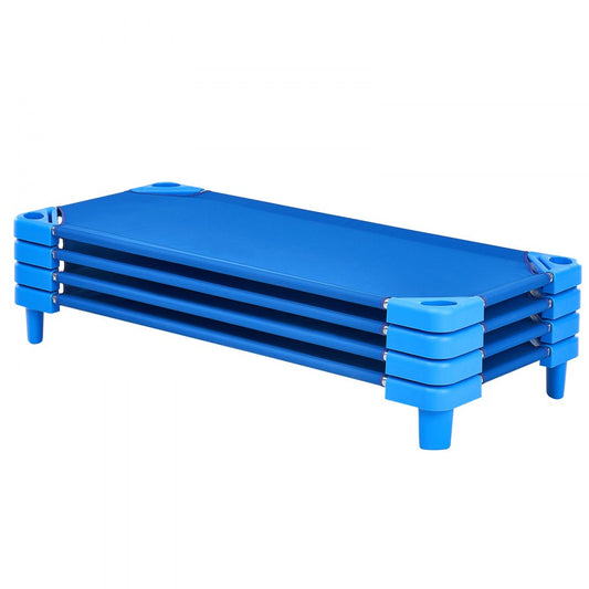 QL-106-3 - Stackable Kiddie Cots, 51.2" x 22.4", Easy Assembly for Daycare