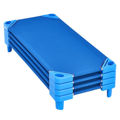 QL-106-3 - Stackable Kiddie Cots, 51.2" x 22.4", Easy Assembly for Daycare