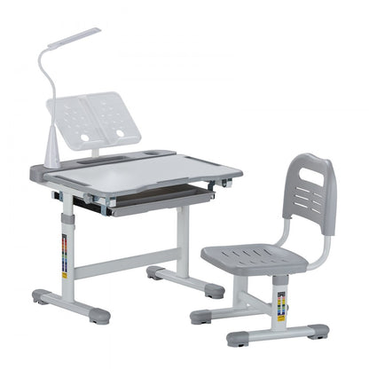70-1 - Ergonomic Children's Desk Chair Set with Adjustable Height & LED Lamp