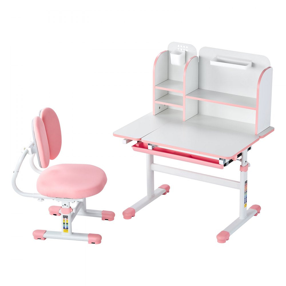80-6 - Height-Adjustable Kids Desk & Chair Set for Cozy Learning
