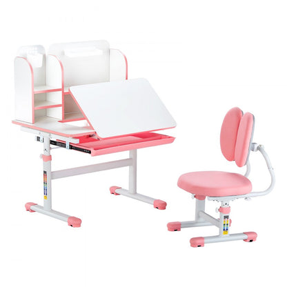 80-6 - Height-Adjustable Kids Desk & Chair Set for Cozy Learning