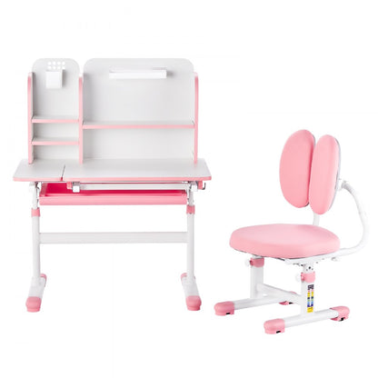 80-6 - Height-Adjustable Kids Desk & Chair Set for Cozy Learning