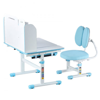 80-6 - Ergonomic Kids Desk & Chair Set with Adjustable Height and Storage