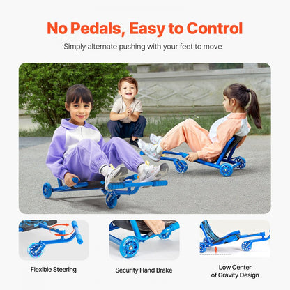 HD-6003S - Adjustable Wiggle Scooter 37.8-46.8" for Active Kids