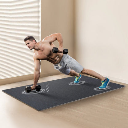 HRD-XJD6614-6B - 0.56" Thick Interlocking Rubber Gym Mats, Premium Support