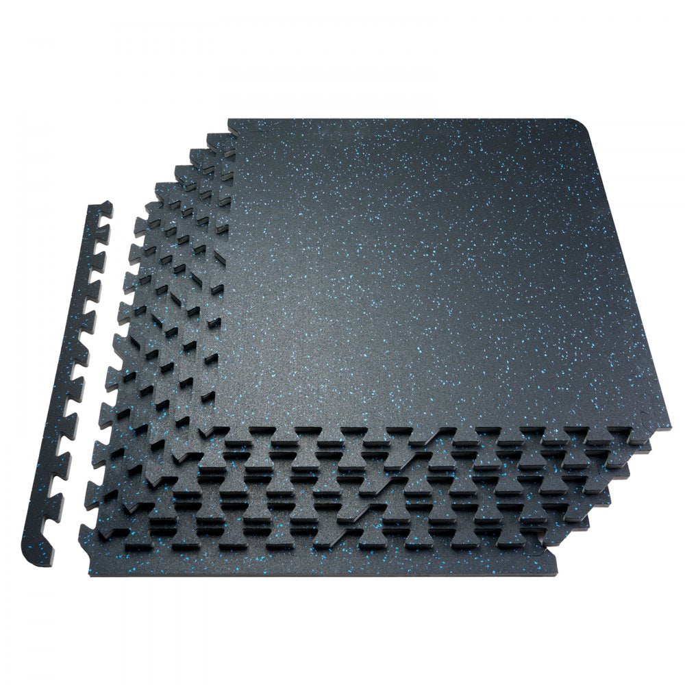 HRD-XJD6614-6B - 0.56" Thick Interlocking Rubber Gym Mats, Premium Support