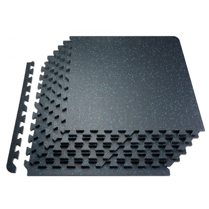 HRD-XJD6614-6B - 0.56" Thick Interlocking Rubber Gym Mats, Premium Support