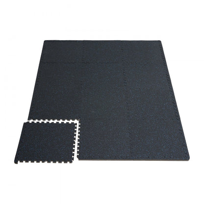 HRD-XJD6614-6B - 0.56" Thick Interlocking Rubber Gym Mats, Premium Support