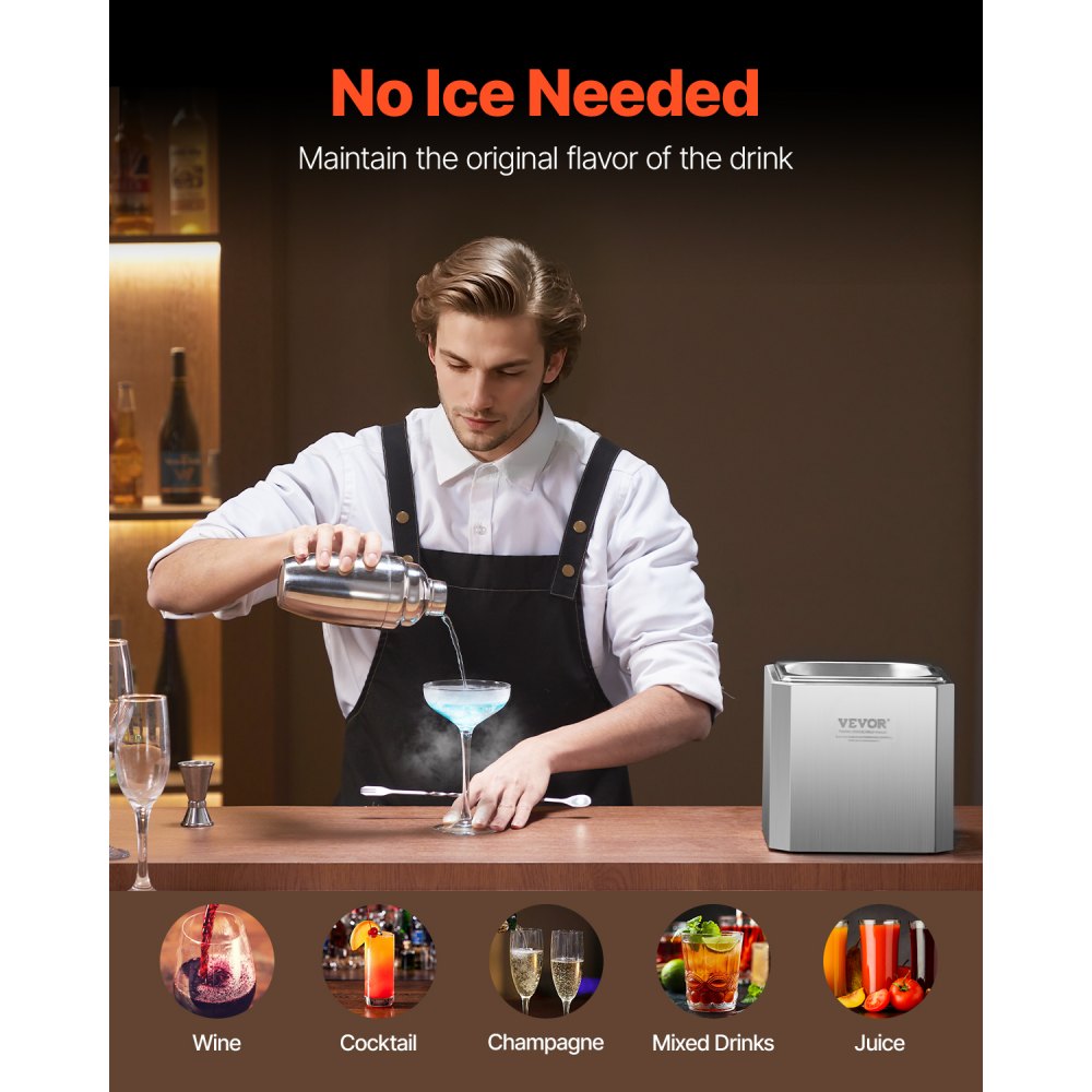 FY-05 - Rapid-Dry Ice Glass Froster for Quick Beverage Chilling