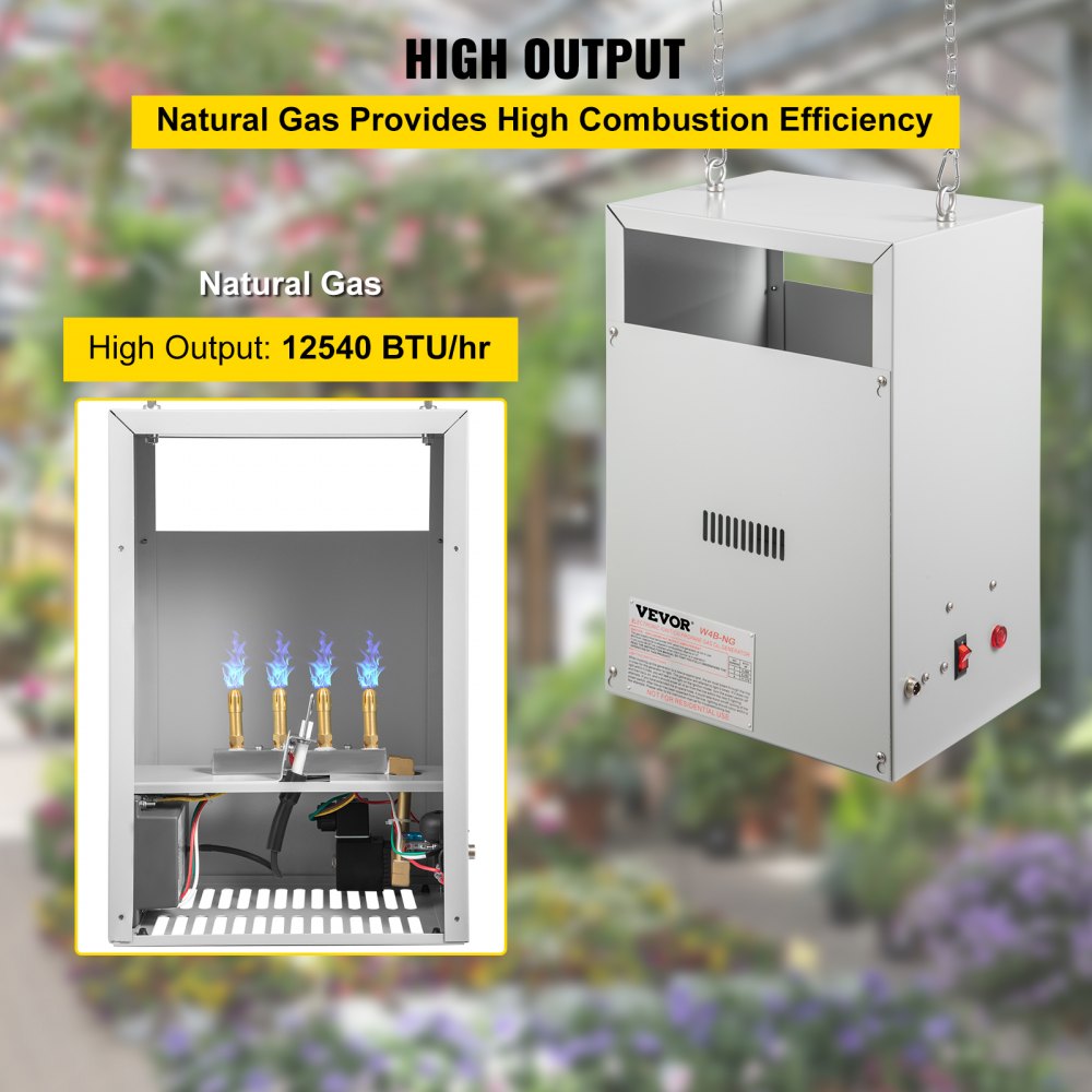 W4B 4 Burner-NG - 12540 BTU Rust-Proof CO2 Generator with Safety Features