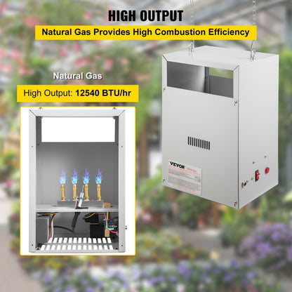 W4B 4 Burner-NG - 12540 BTU Rust-Proof CO2 Generator with Safety Features
