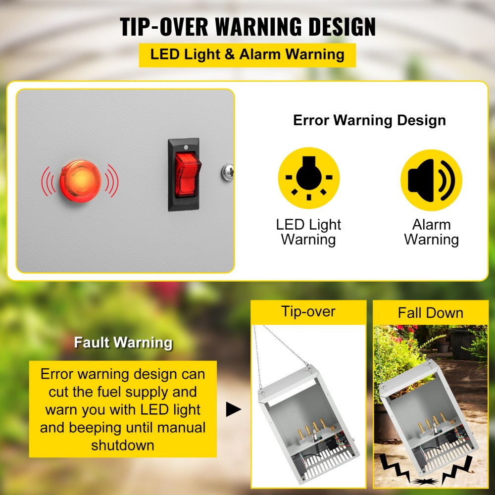 W4B 4 Burner-NG - 12540 BTU Rust-Proof CO2 Generator with Safety Features