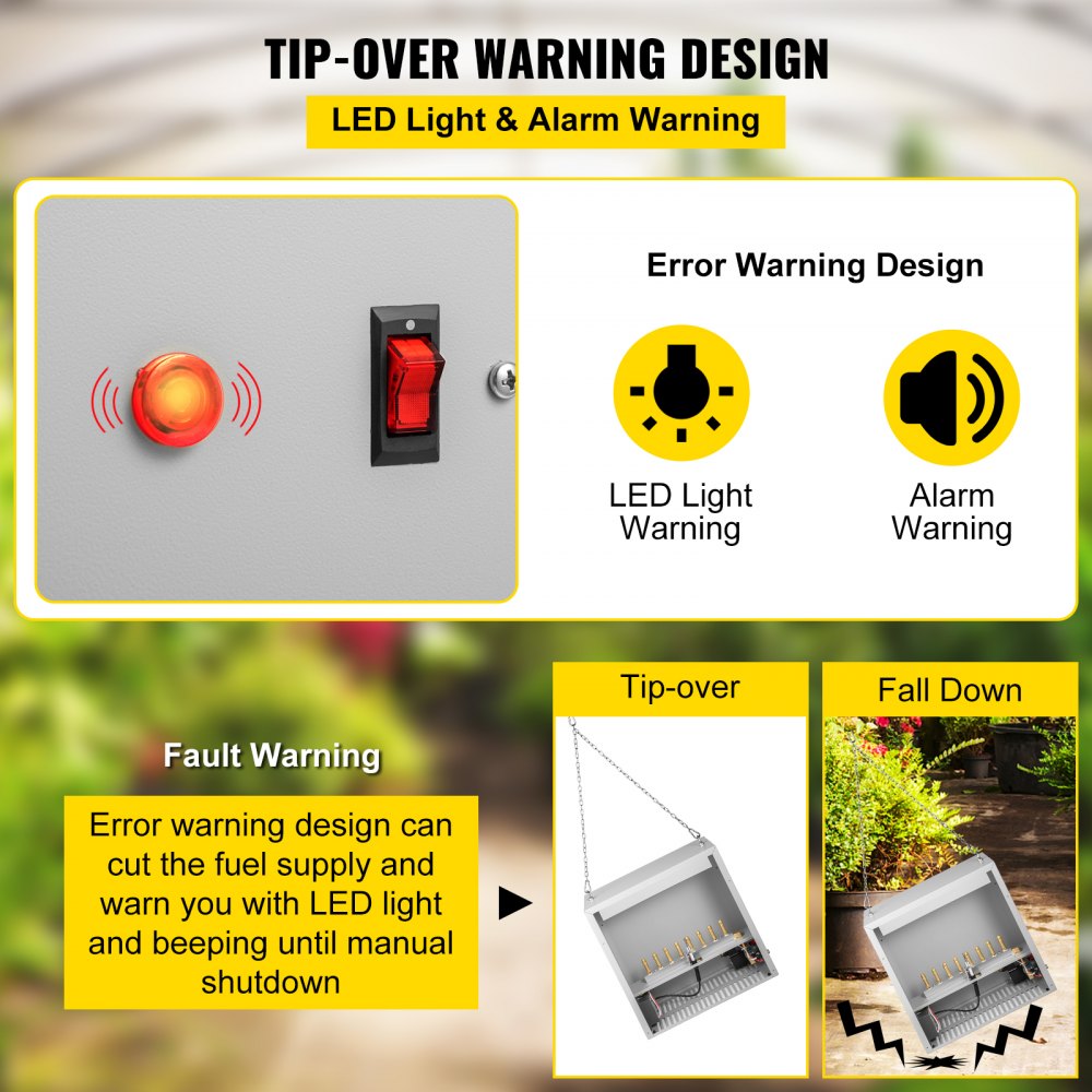 W8B 8 Burner-LP - 8 Burner CO2 Generator for Greenhouse Efficiency