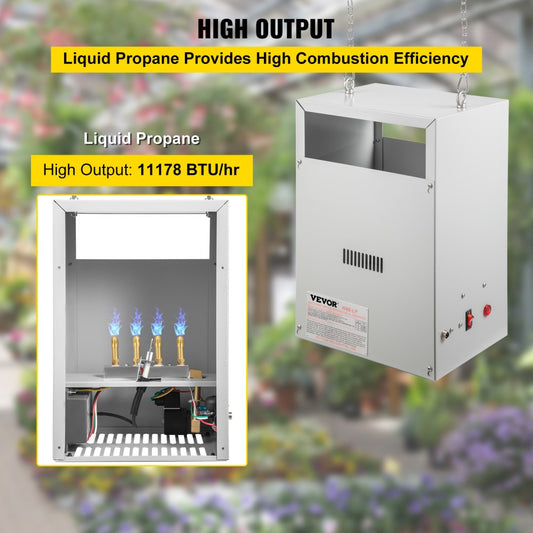 W4B 4 Burner-LP - High Output CO2 Generator for Greenhouses, 11178 BTU/hr