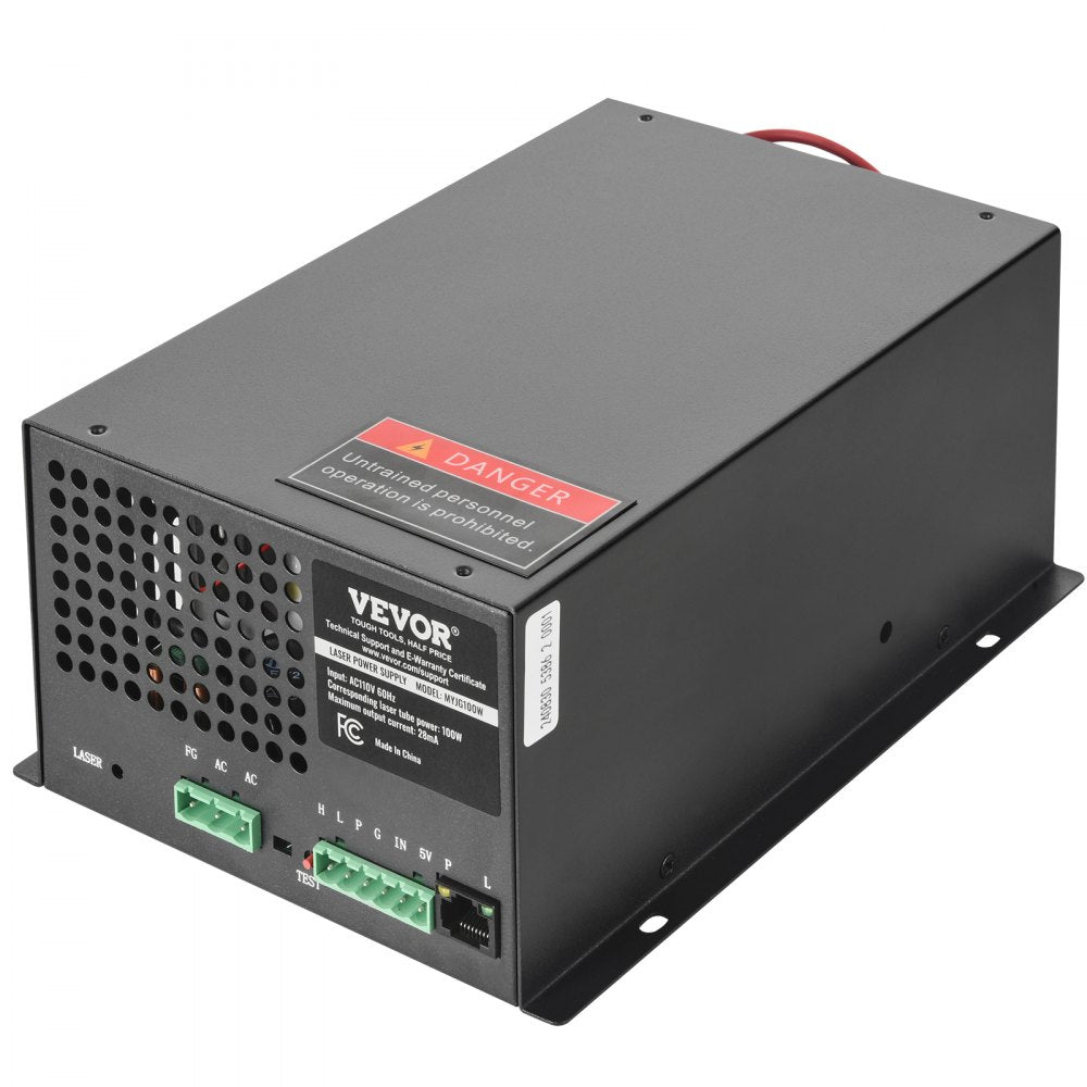 MYJG100W - High-Efficiency 100W Laser Power Supply with Cooling Fan