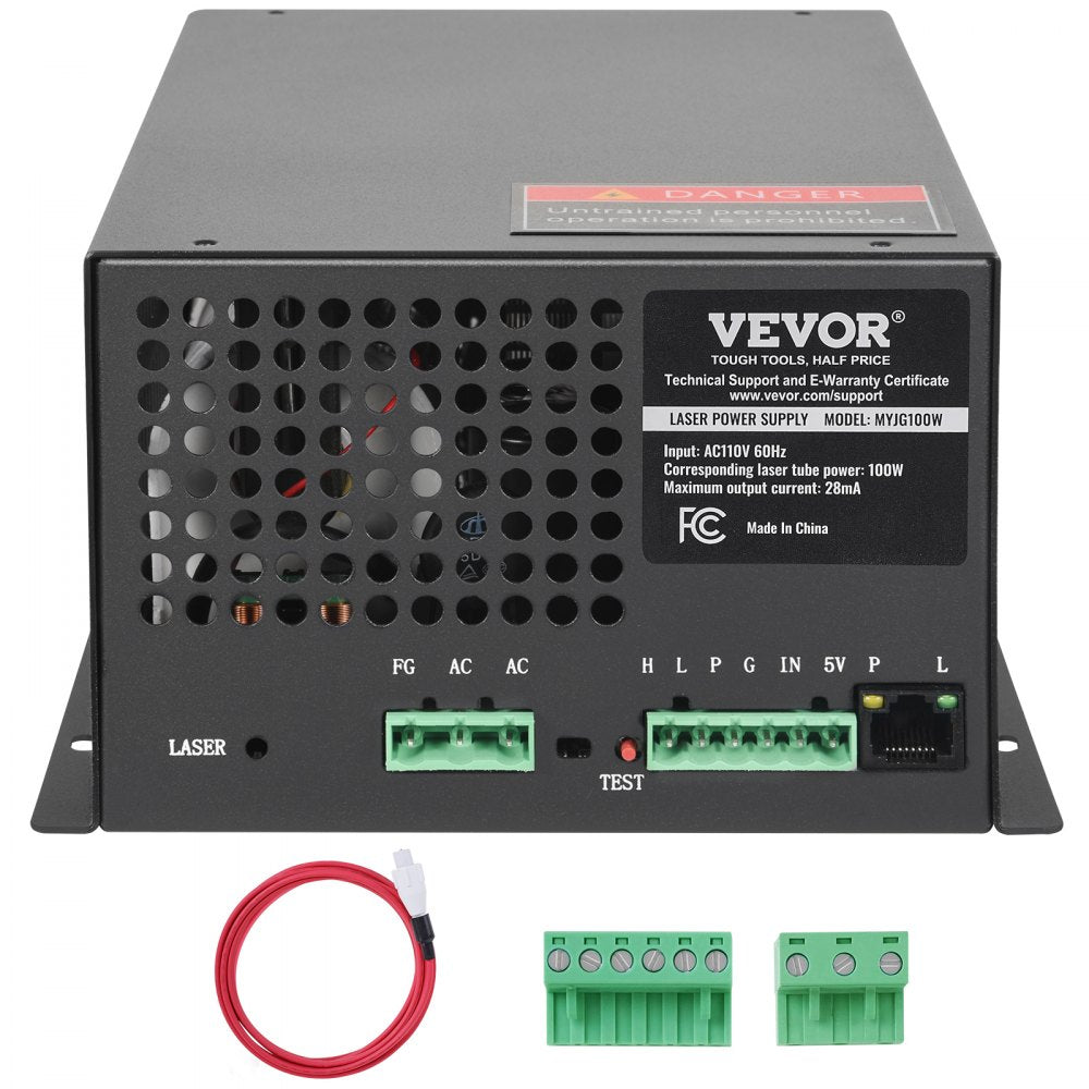 MYJG100W - High-Efficiency 100W Laser Power Supply with Cooling Fan