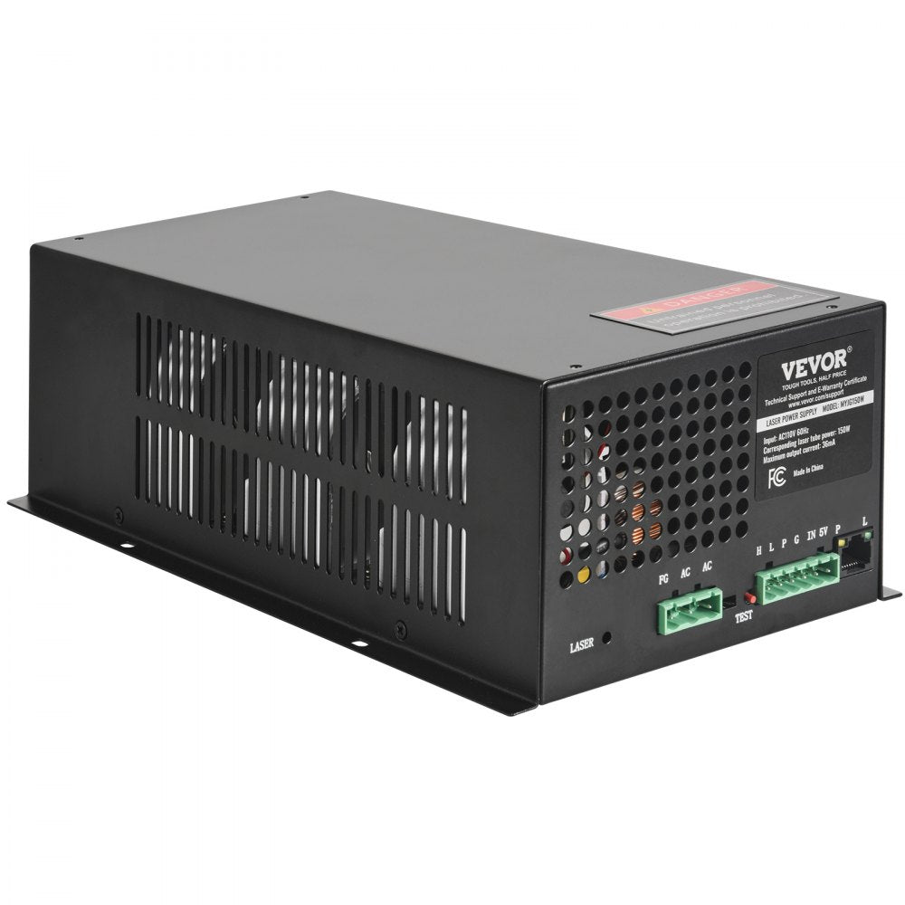 MYJG150W - 150W CO2 Laser Power Supply with Cooling Fan & Protection
