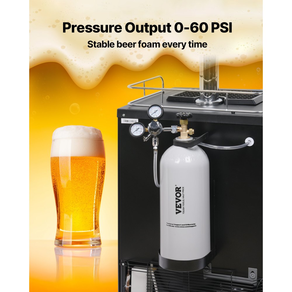 RY-175-3000-H-01 - 10 lbs Aluminum CO2 Tank with CGA320 Valve, DOT Approved