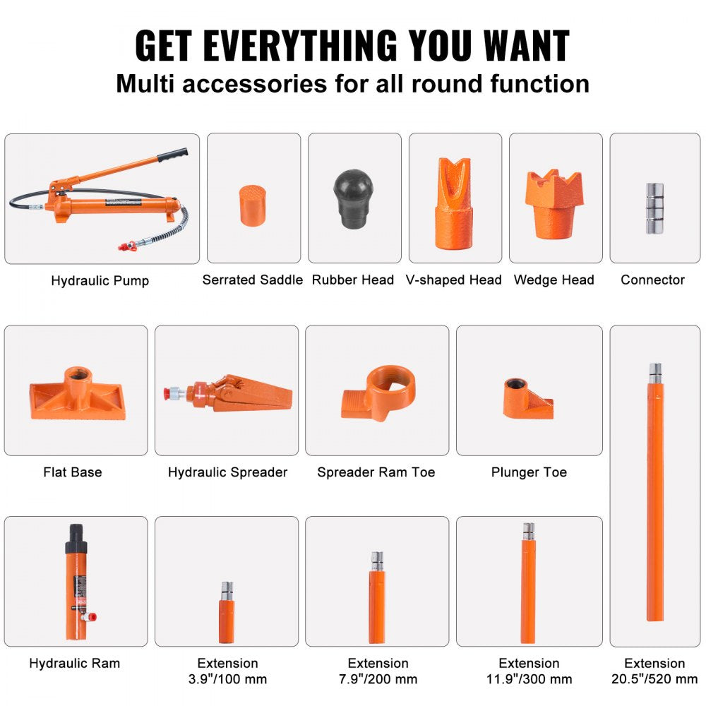 10T maintenance jack - Heavy-Duty Porta Power Kit for Lifting & Repairs