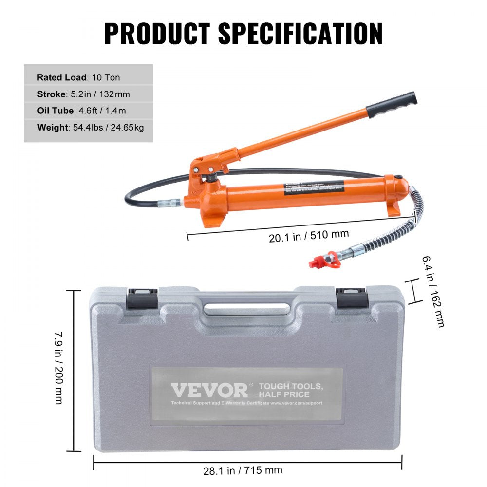 10T maintenance jack - Heavy-Duty Porta Power Kit for Lifting & Repairs