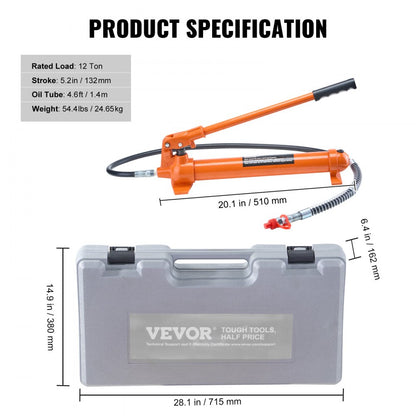 12T maintenance jack - Heavy-Duty Porta-Power Set for Lifting & Repair Tasks