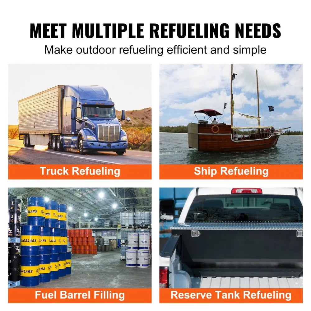 EX56-12 - 12V DC Fuel Transfer Pump, 20 GPM, Aluminum Casing