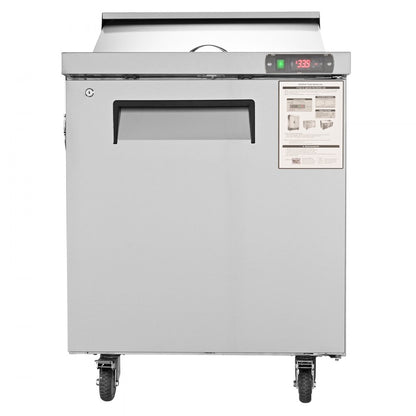 KSR-27B - 28” Stainless Steel Sandwich Prep Table with 12.85 cu. ft. Capacity