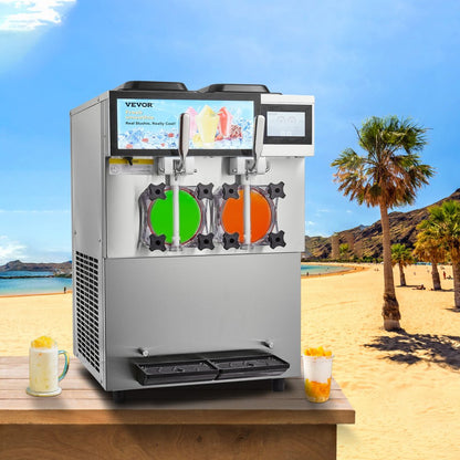 XN240C - 2x12L Commercial Slushy Machine with Touchscreen for Fast Service