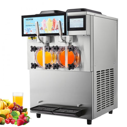 XN240C - 2x12L Commercial Slushy Machine with Touchscreen for Fast Service