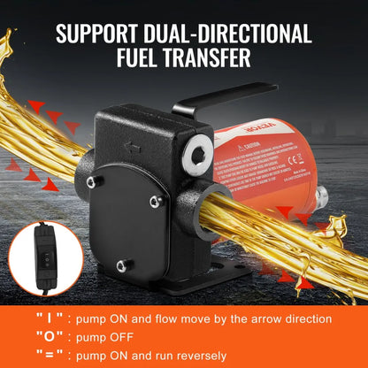 DCEX40 - 5 GPM 12V Fuel Transfer Pump with Auto Nozzle