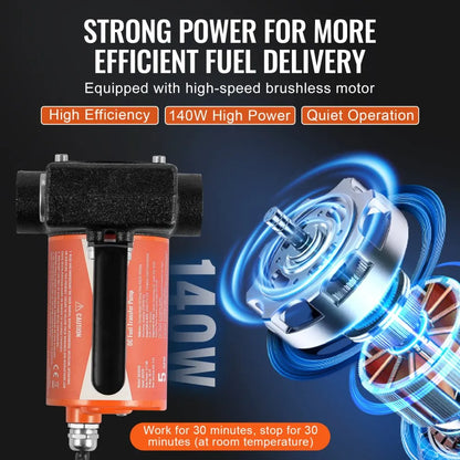 DCEX40 - 5 GPM 12V Fuel Transfer Pump with Auto Nozzle